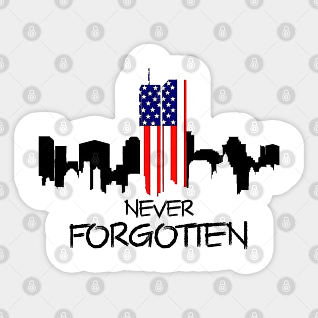 Never forgotten 911 Sticker by TonTomDesignz